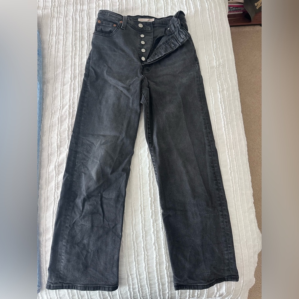 Levi's Dark Gray Flare Jeans